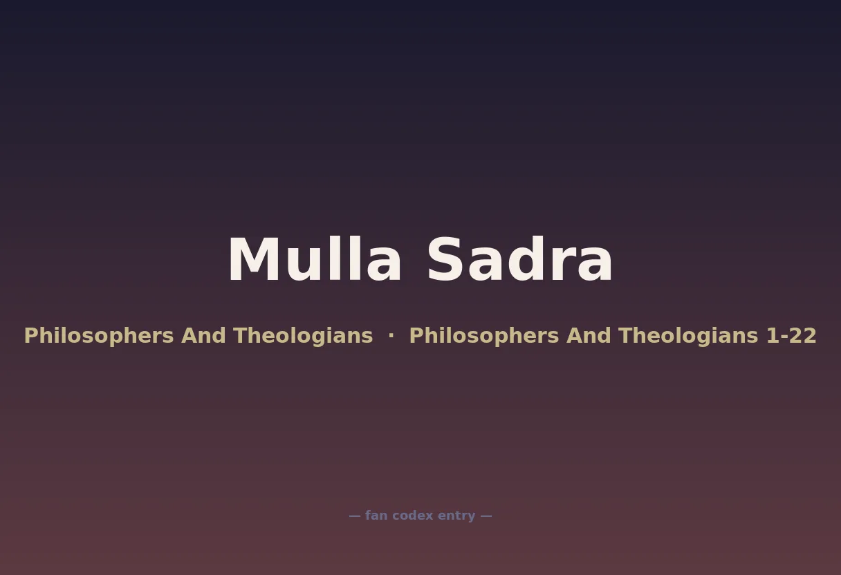 Mulla Sadra
