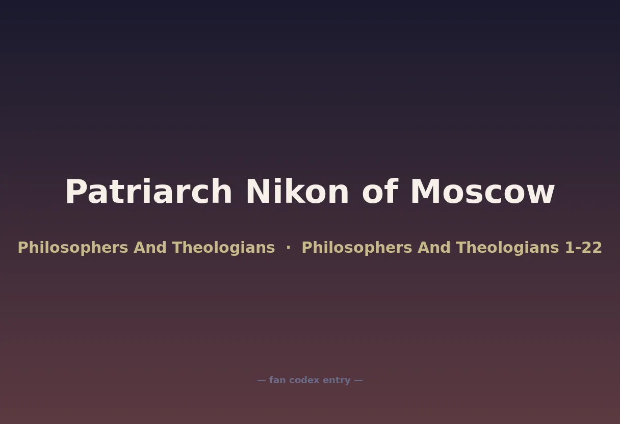 Patriarch Nikon of Moscow